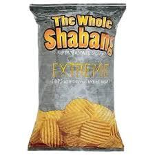 Sweet Palace The Whole Shabang Extreme chips in a bag, showing spicy and flavorful seasoned chips with bold packaging.