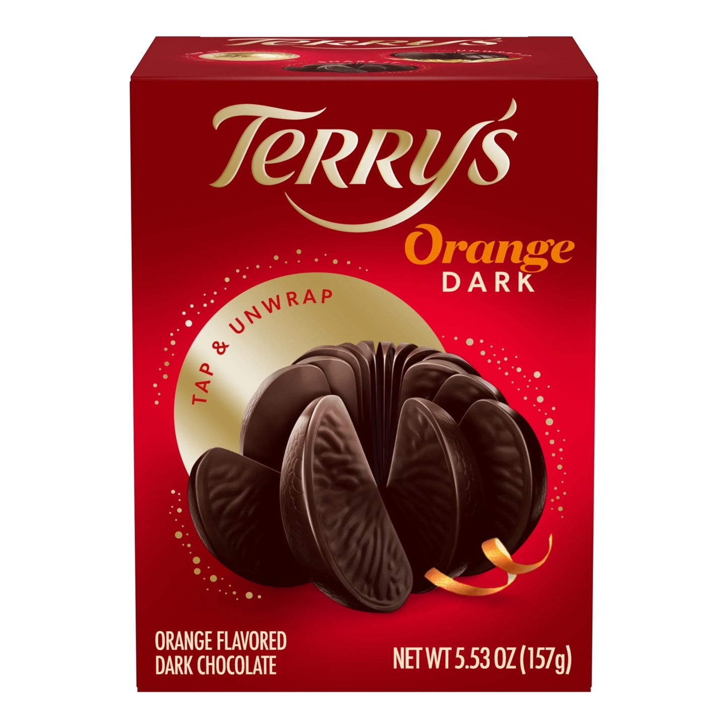 Sweet Palace Terry Chocolate Orange chocolates, whole citrus-flavored chocolate bar with orange segments and smooth chocolate coating.