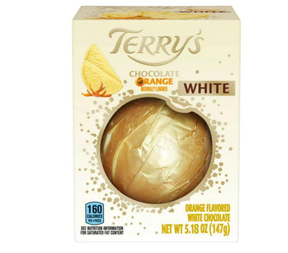 Sweet Palace Terry Chocolate Orange chocolates, whole orange-shaped candy with a smooth chocolate coating and textured orange peel design.