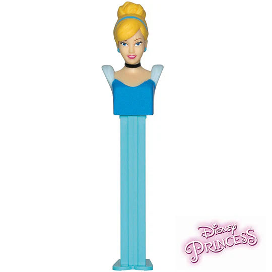 Sweet Palace PEZ Disney Princesses candy dispenser featuring Cinderella with detailed princess character design.