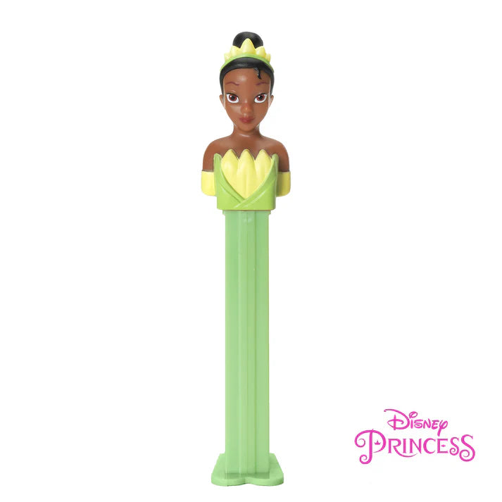Sweet Palace PEZ Disney Princesses featuring Cinderella character in colorful plastic packaging and display box.