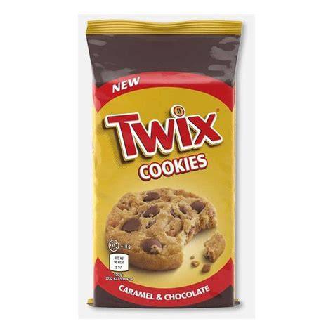 Imported Twix cookies with caramel and chocolate from Sweet Palace, showing the crispy cookie bars with caramel and chocolate coating.