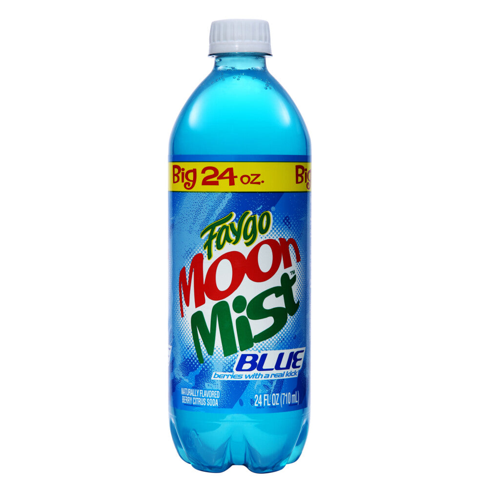 Sweet Palace Faygo Cotton Candy Soda in a 23oz bottle, colorful label, and fizzy carbonated beverage.
