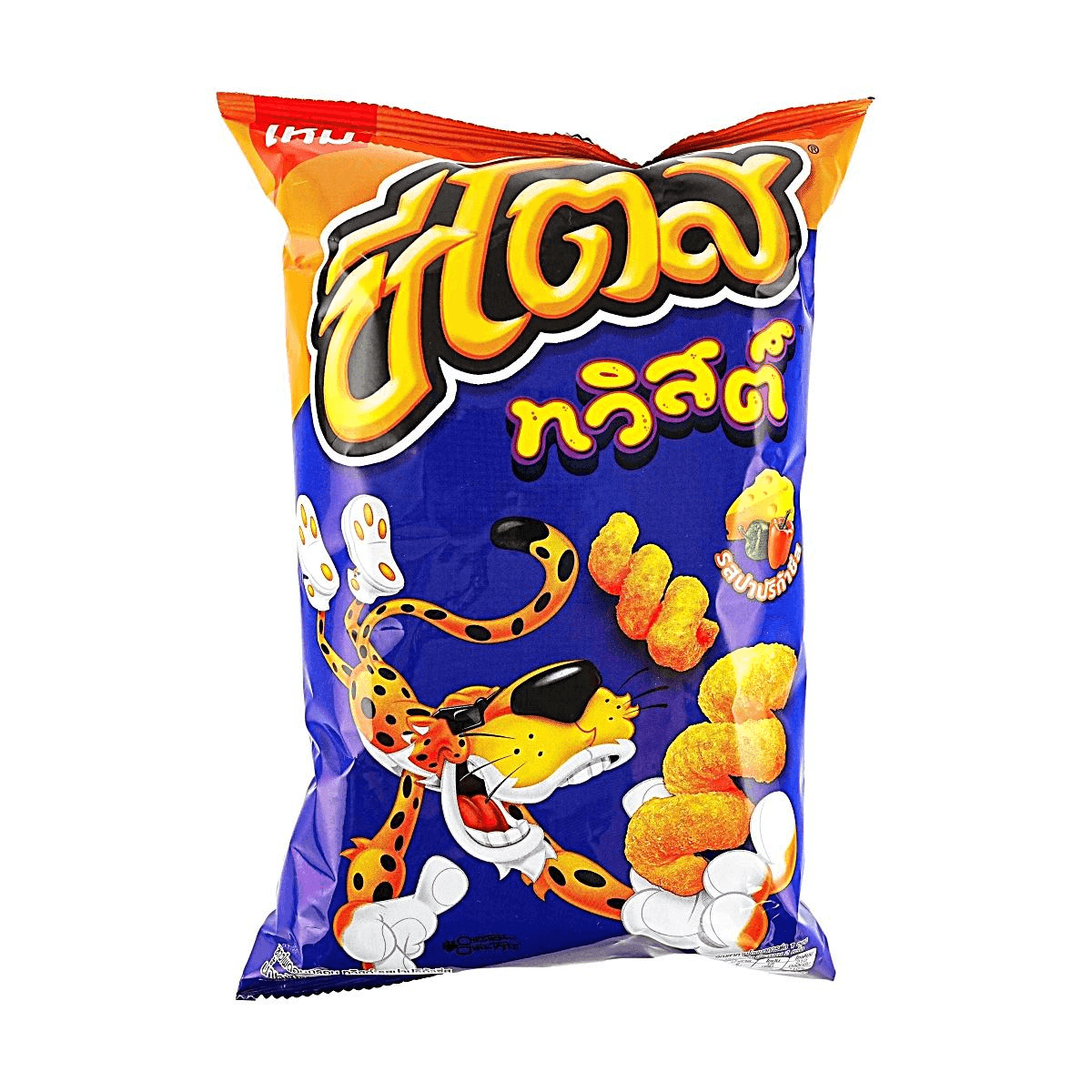 Cheetos Twists Paprika Cheese Flavor snack in 2.25 oz bag, featuring spicy paprika and cheesy flavor from Sweet Palace.