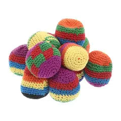Colorful Hacky Sacks by Sweet Palace with vibrant patterns for casual play and entertainment.