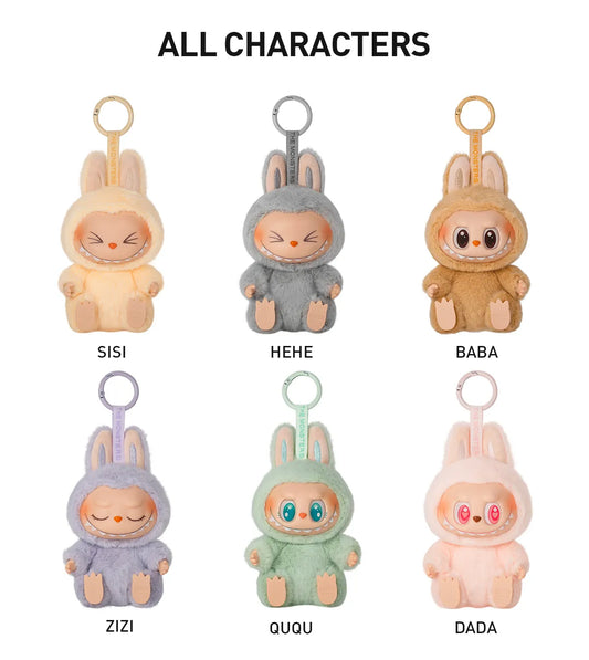 Sweet Palace Have a Seat Labubu vinyl plush blind box featuring a cute monster character with colorful design.