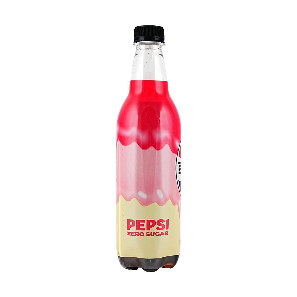 Imported Pepsi Strawberry Milkshake Zero Sugar in a can, featuring bright pink packaging and the Pepsi logo with strawberry imagery.