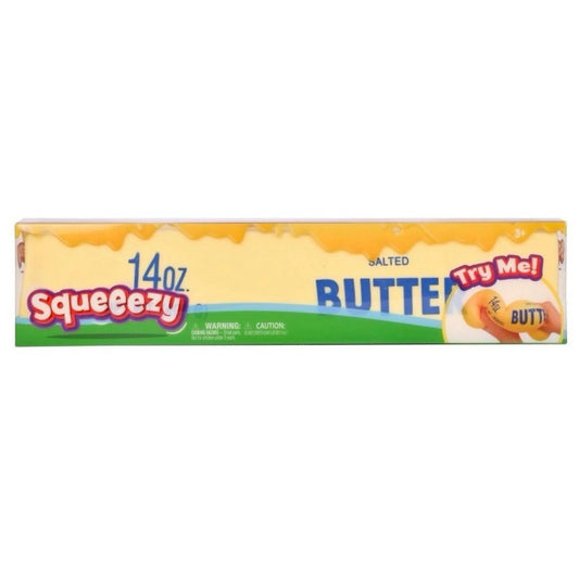 Sweet Palace Original Squeeezy Butter 14oz jar with creamy, smooth butter visible in a clear container.