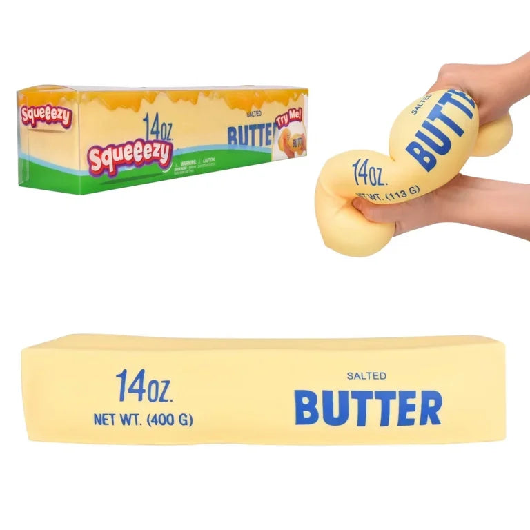 Original Squeeezy Butter by Sweet Palace in a 14oz jar, showing the creamy butter with a smooth texture.