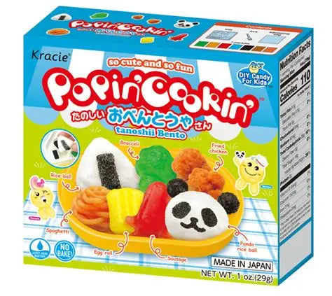 Sweet Palace Poppin Cookin Japanese Bento Box Kit with colorful ingredients and tools for making cute, edible sushi and bento designs.