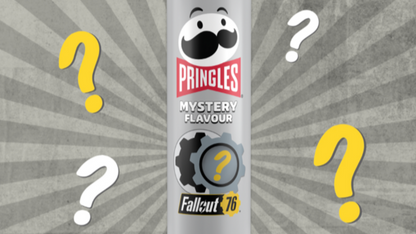 Pringles Mystery Fallout 76 chips in a colorful package with game-themed design from Sweet Palace.