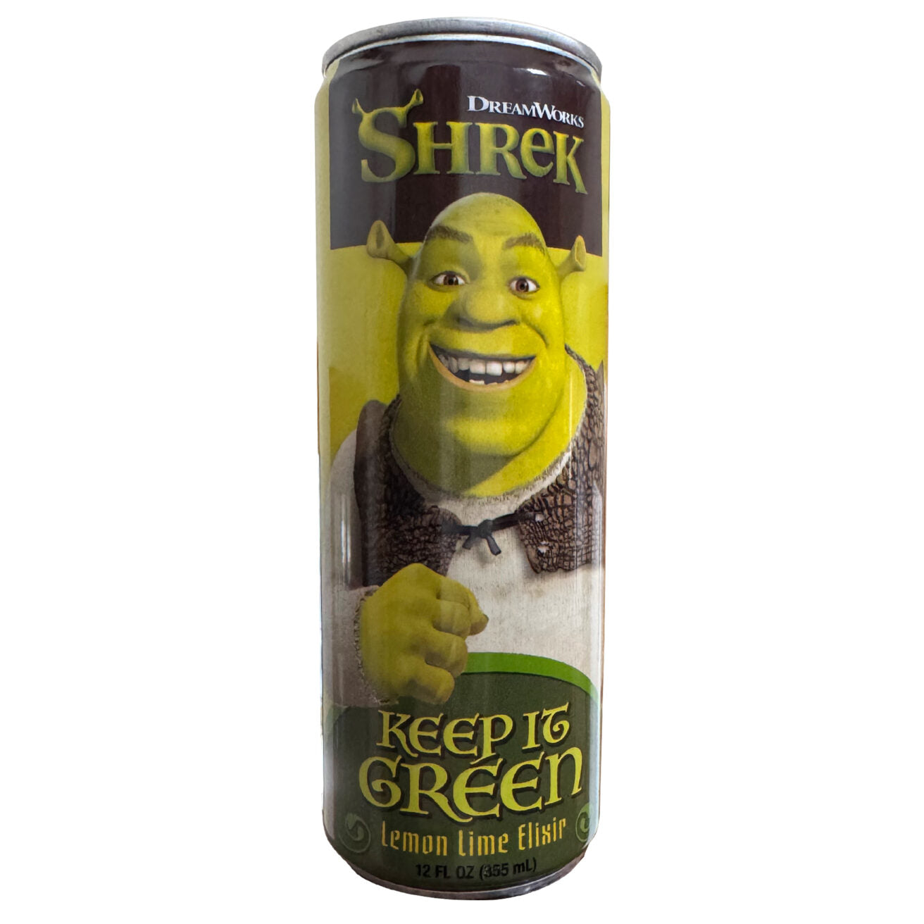 Shrek Keep It Green Drink from Sweet Palace featuring a vibrant green beverage in a clear cup with a straw.