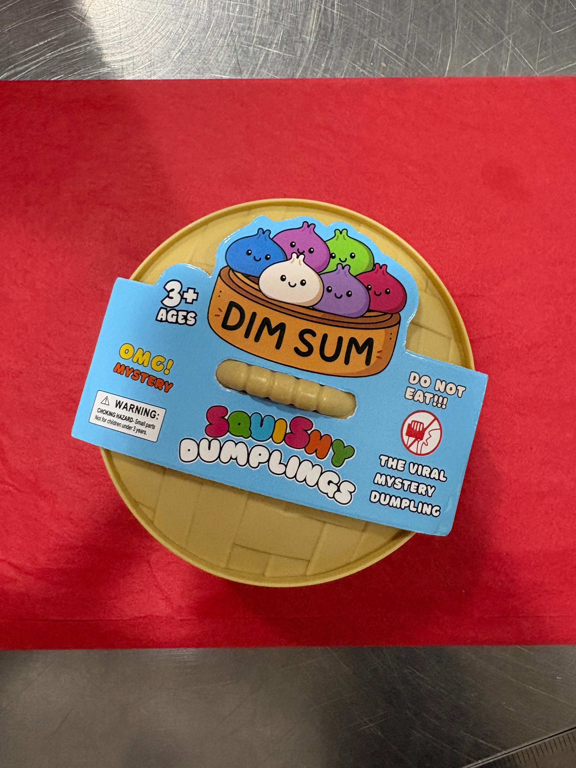 Soft, squishy dumplings toy from Sweet Palace, compatible with squishy dumplings collection, featuring realistic dim sum details.