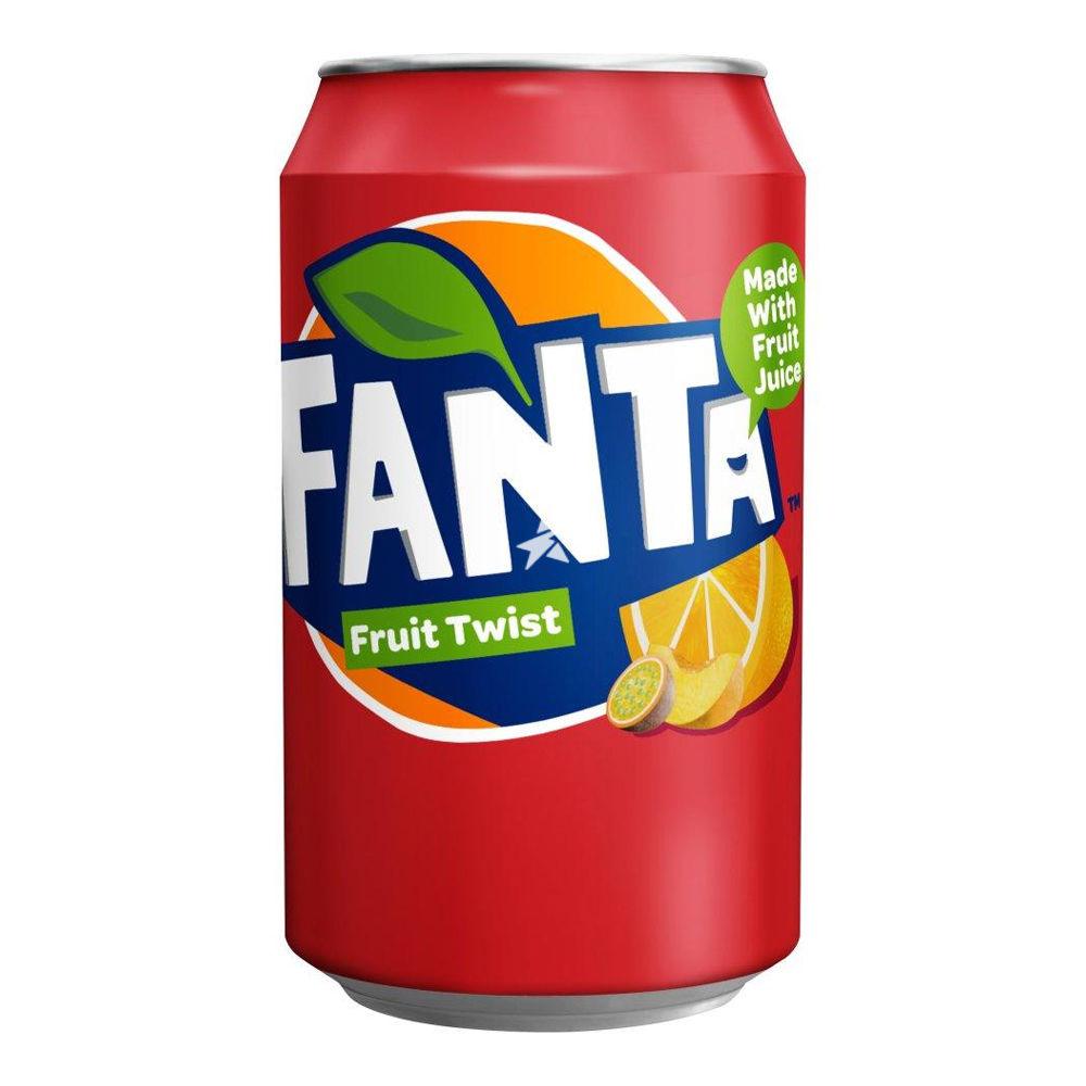Fanta Fruit Twist drink in a colorful plastic bottle with vibrant label, showcasing the Sweet Palace branding.