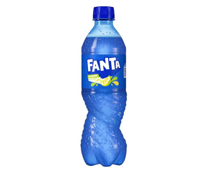 Fanta Shokata soft drink from Sweet Palace, showing a vibrant bottle with colorful label and refreshing beverage inside.