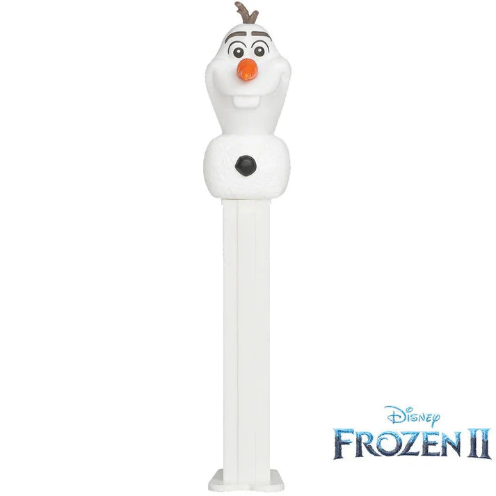 Frozen-themed PEZ candy dispenser featuring Elsa from Disney's Frozen by Sweet Palace. Bright, colorful plastic figure.