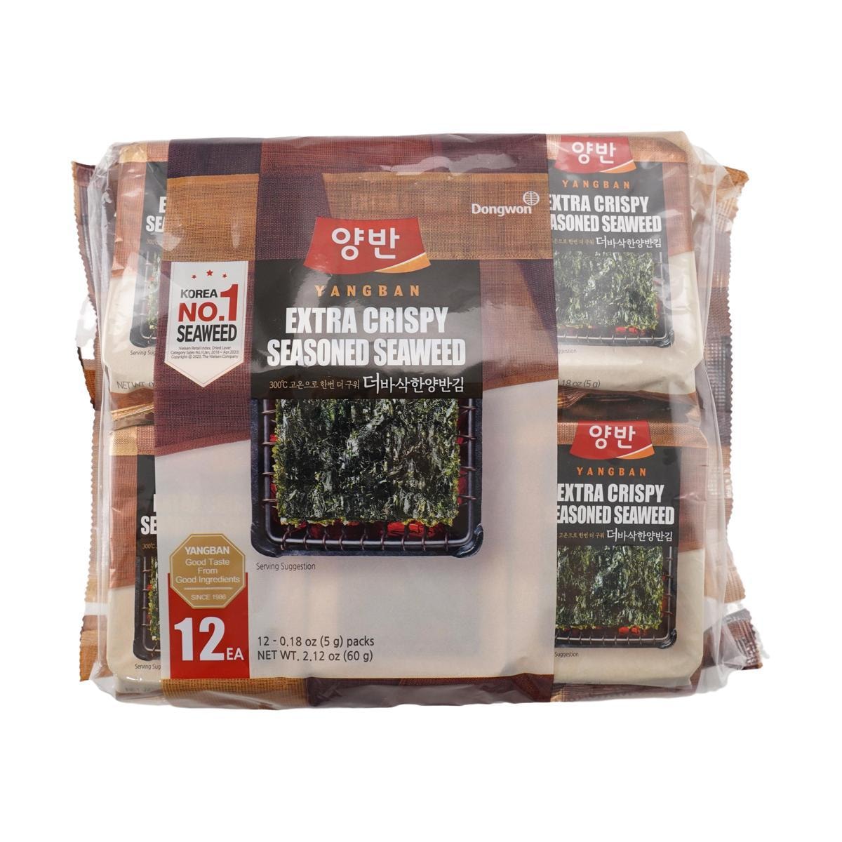 Sweet Palace fire-roasted seaweed snack pack, 16 pieces, crispy and flavorful nori sheets for healthy snacking.