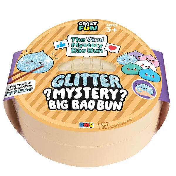 Glittery RMS® Original Squishy Dumplings by Sweet Palace, soft, sparkly, and squeezable toy in a cute dumpling shape.