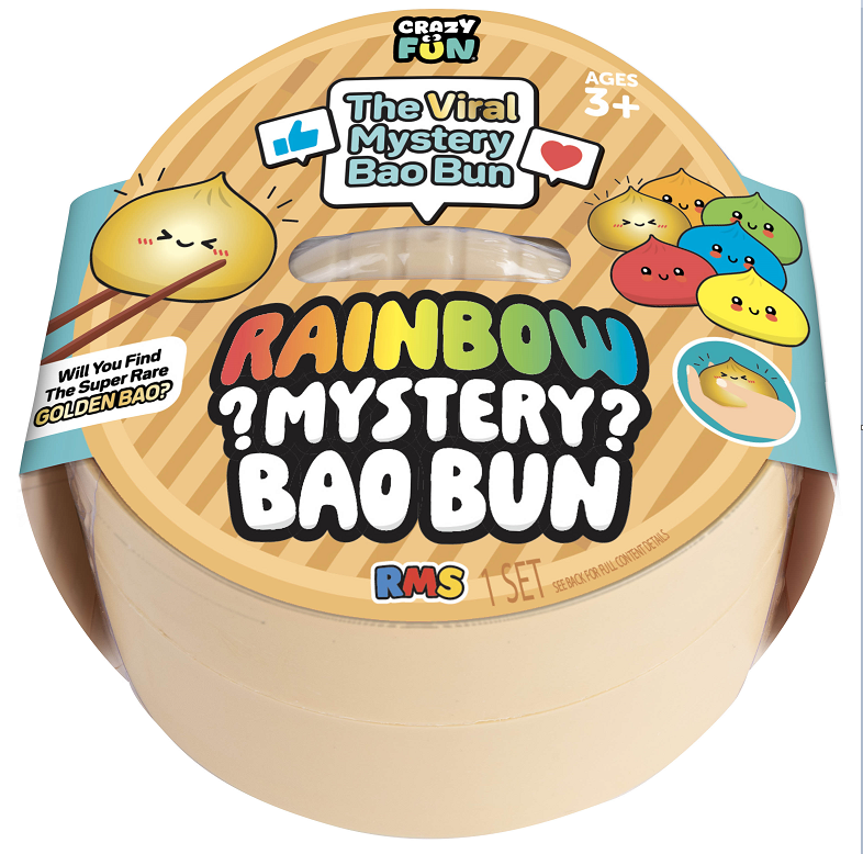Colorful RMS® Original Squishy Dumplings by Sweet Palace, soft and squeezable plush toy with realistic dumpling design.