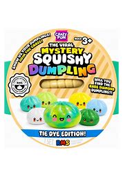 RMS® Original Squishy Dumplings by Sweet Palace, soft and colorful squishy toys resembling dumplings, on white background.
