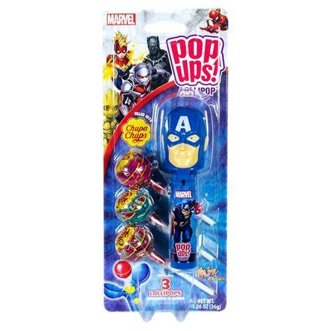Sweet Palace Avengers Hulk Pop Ups featuring colorful Hulk character on a fun, vibrant candy packaging.