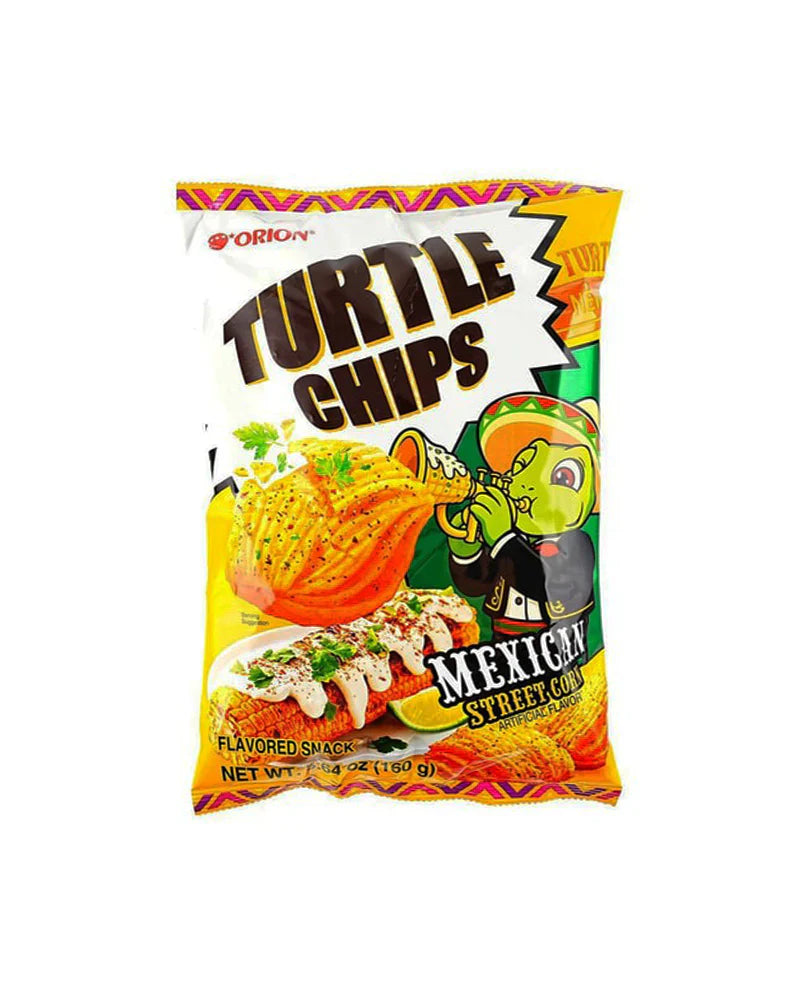 Sweet Palace Orion Turtle Chips in a large bag, crispy Korean snack with turtle-shaped potato chips, ready to enjoy.
