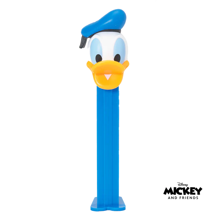 PeZ Mickey & Friends candy dispenser featuring Mickey Mouse, produced by Sweet Palace, with colorful cartoon character design.