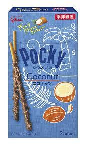 Imported Pocky Coconut snack by Sweet Palace featuring crispy biscuit sticks coated with coconut-flavored chocolate.