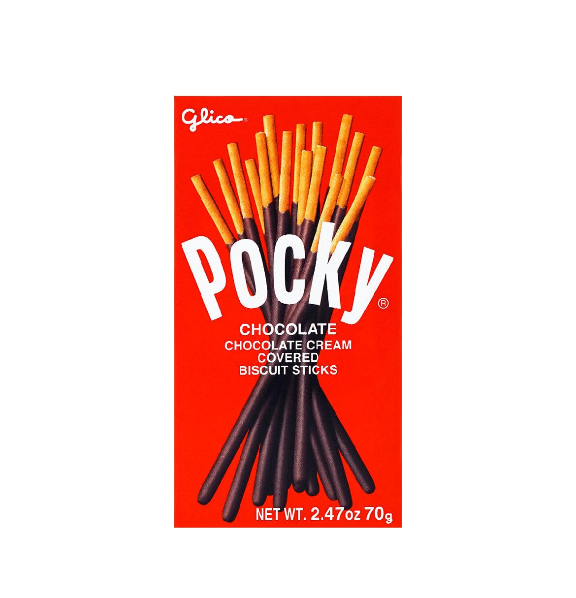 Chocolate Pocky snacks by Sweet Palace, featuring crunchy biscuit sticks coated in smooth chocolate.