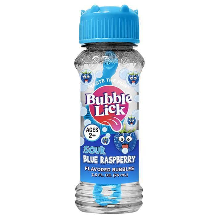 Sweet Palace Sour Green Apple Bubble Lick flavored bubble in bright green, showcasing its fun, tangy design and vibrant color.