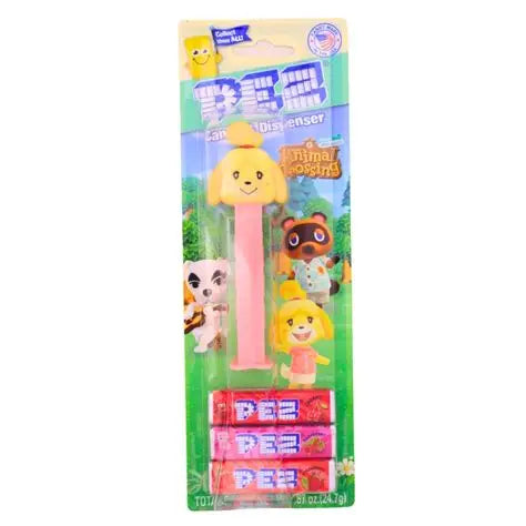 Sweet Palace PEZ dispenser featuring Tom Nook from Animal Crossing, with detailed character design and colorful packaging.