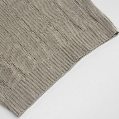 Textured Knit Sweater & Wide-Leg Trouser Set(MS448)