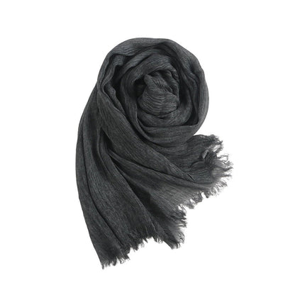 Textured Rayon Crinkle Hijab in Solid Hues Breathable Women's Wrap Hijab (MH145)