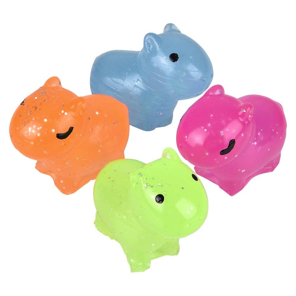 Blue 1.5-inch gummy capybara character toy from The Autism Store, featuring a cute, cartoon-style animal figure.