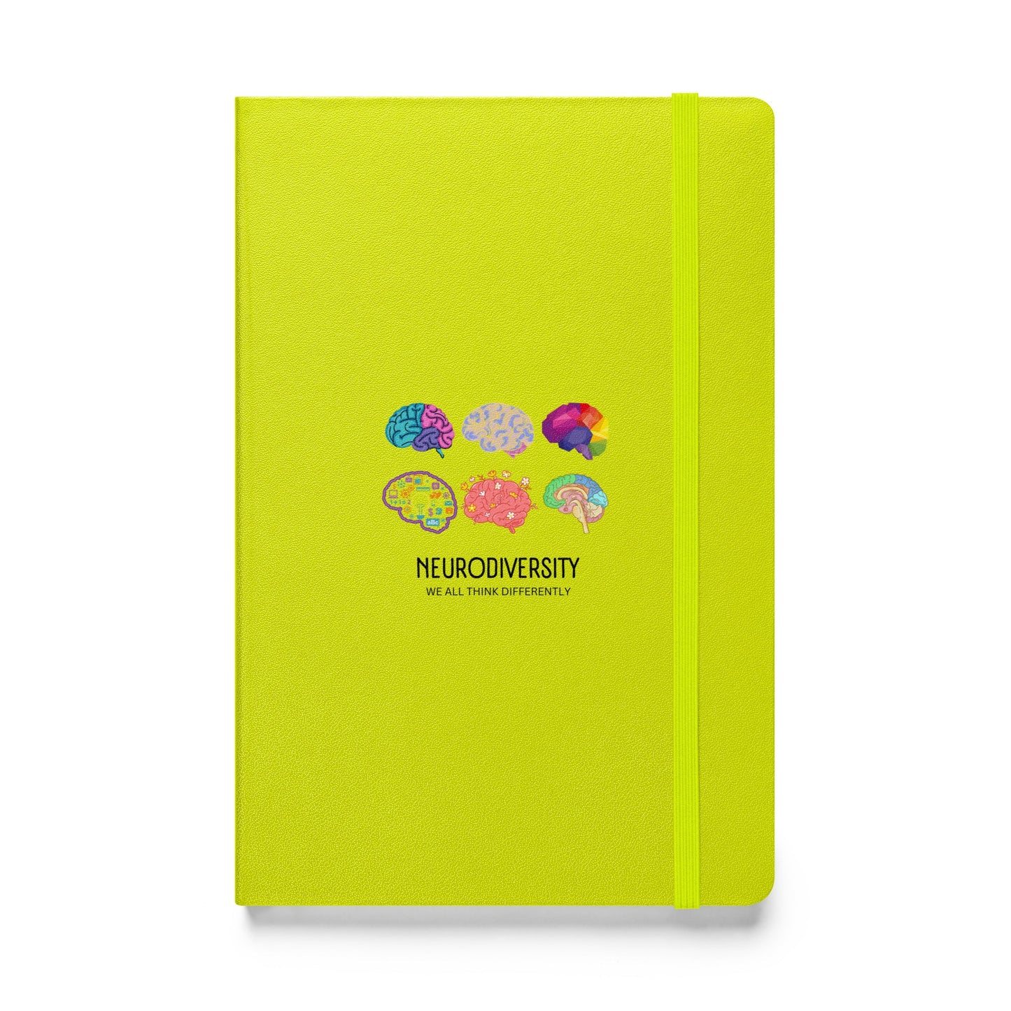 Navy Neurodiversity Notebook by The Autism Store, featuring a cover with colorful neurodiversity-themed design and spiral binding.
