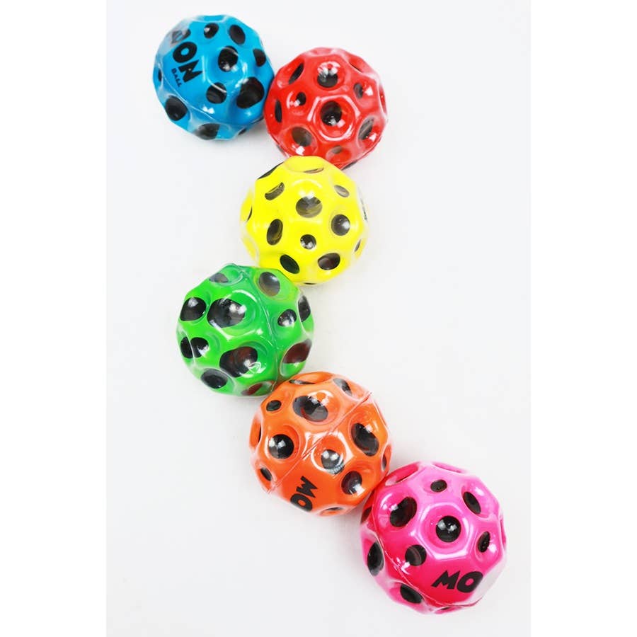 Blue Moon High Bounce Ball from The Autism Store, a durable fidget toy for sensory play and stress relief.