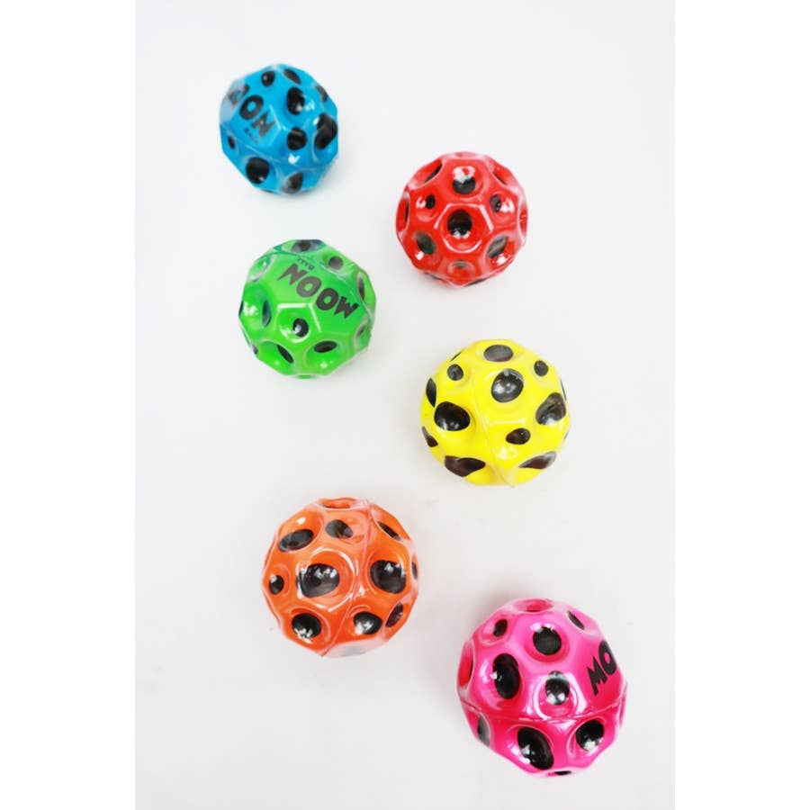 Blue Moon High Bounce Ball from The Autism Store, a colorful fidget toy designed for sensory play and stress relief.