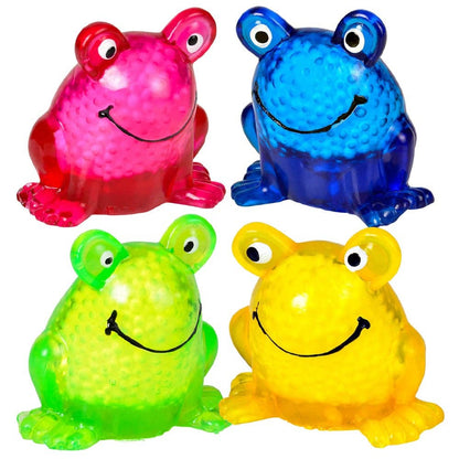 Green 2.5-inch squeeze sticky bead frog toy from The Autism Store, designed for sensory and fidget play.