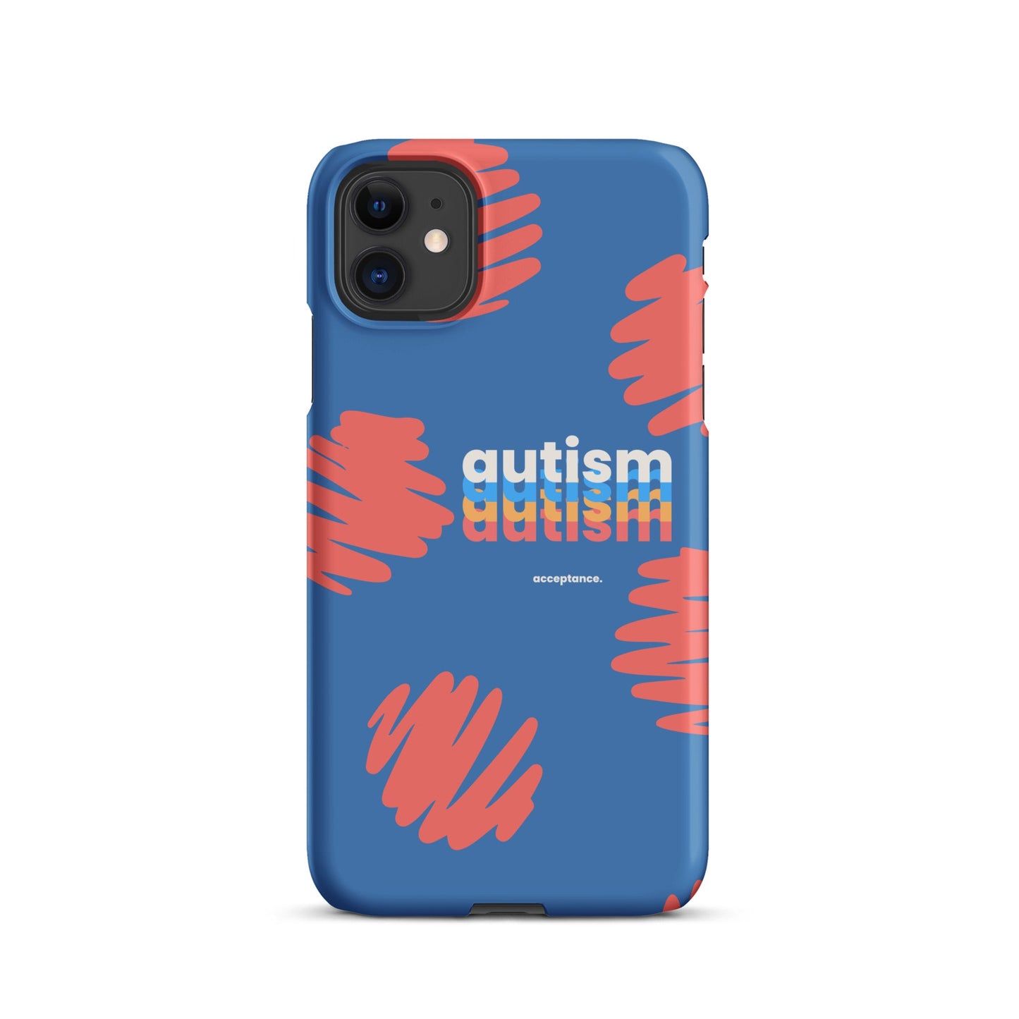 Glossy Autism Phone Case for iPhone 11 by The Autism Store featuring colorful autism awareness design.