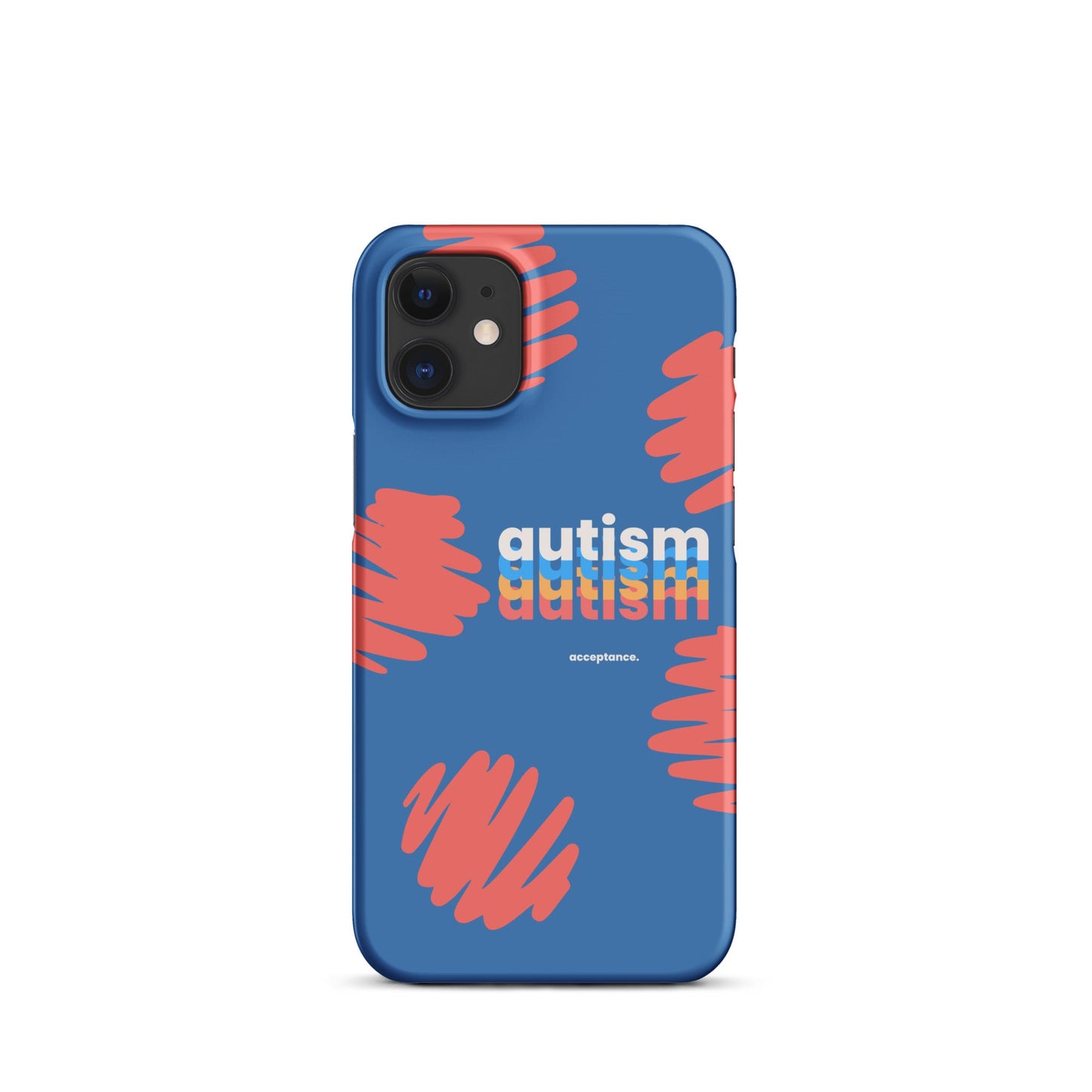 Glossy autism phone case for iPhone 11 by The Autism Store, featuring colorful autism awareness design.
