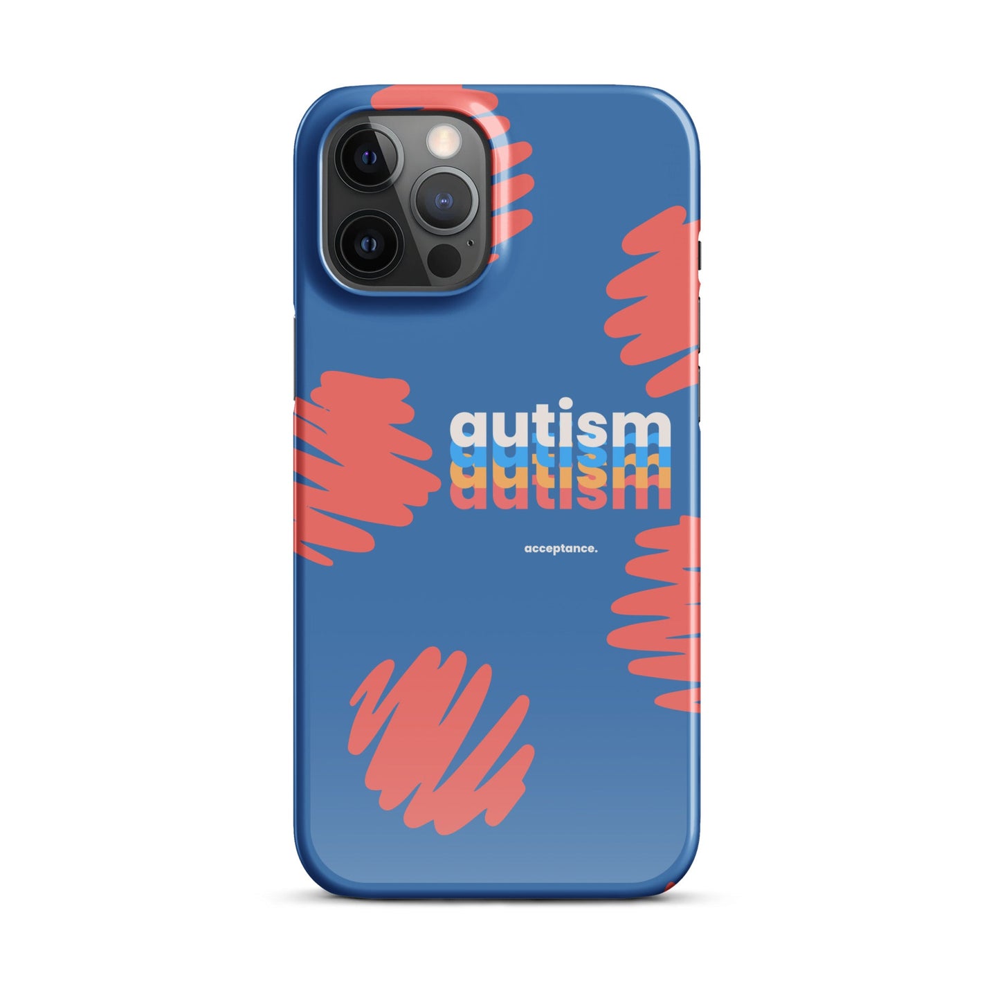 Glossy autism phone case for iPhone 11 by The Autism Store featuring colorful, supportive autism awareness design.