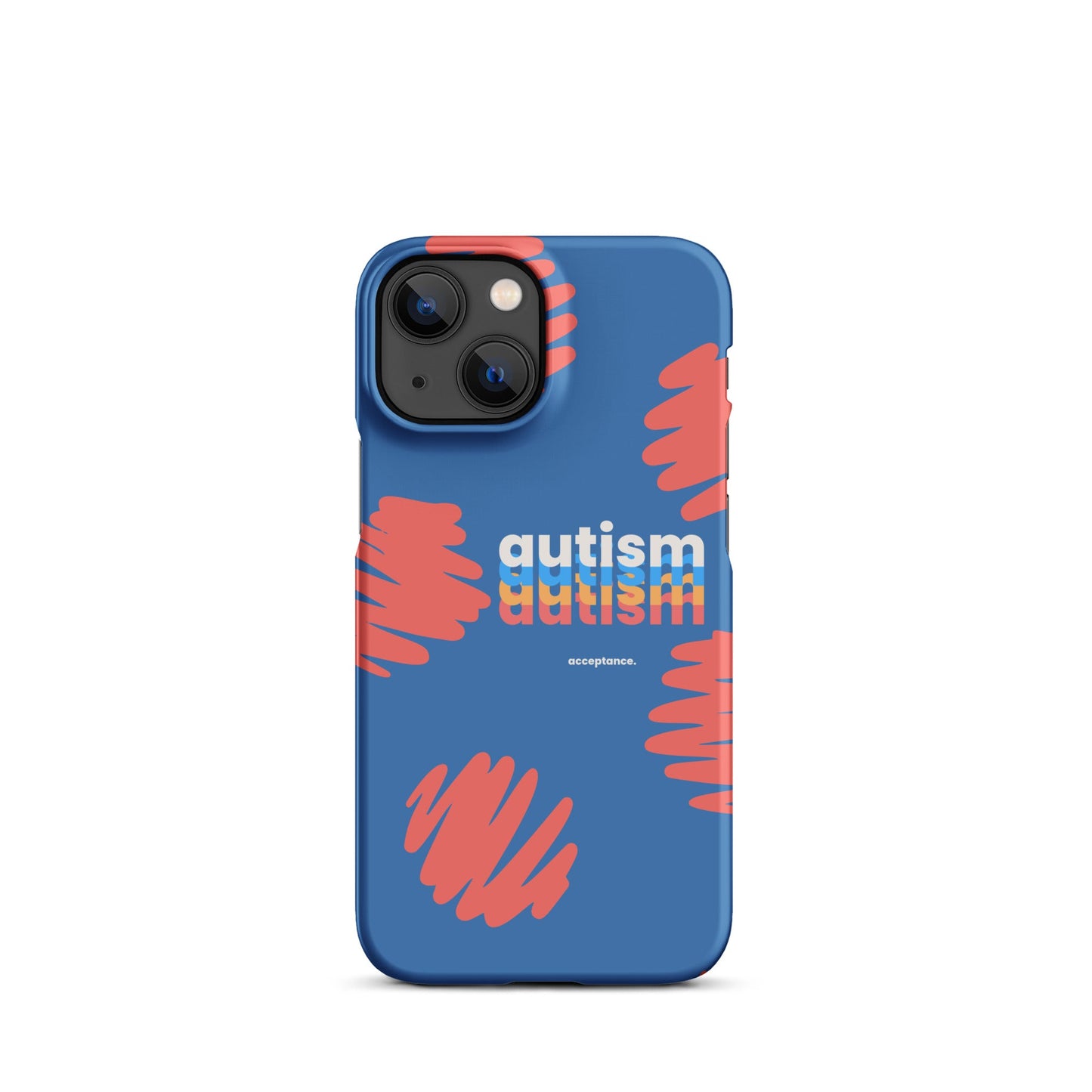 Glossy autism phone case for iPhone 11 by The Autism Store, featuring colorful autism awareness design.