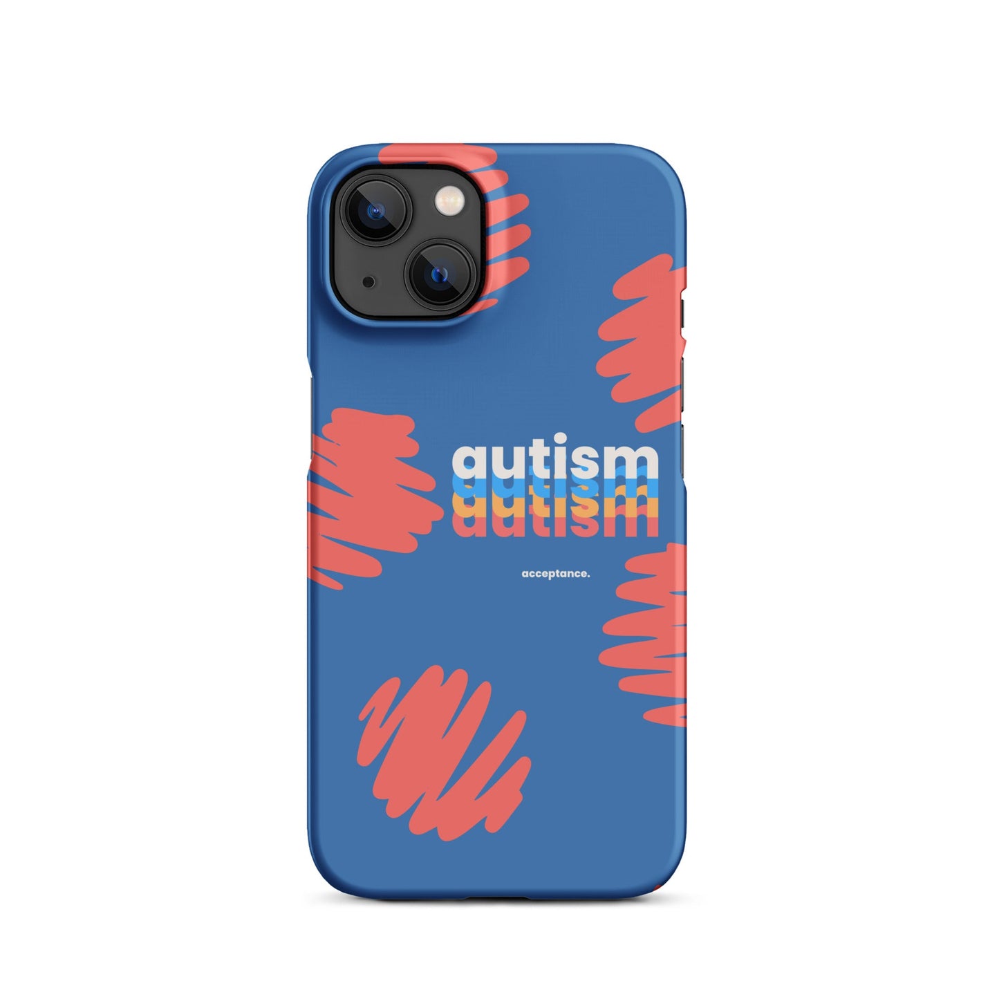 Glossy autism phone case for iPhone 11 by The Autism Store featuring colorful autism awareness design.