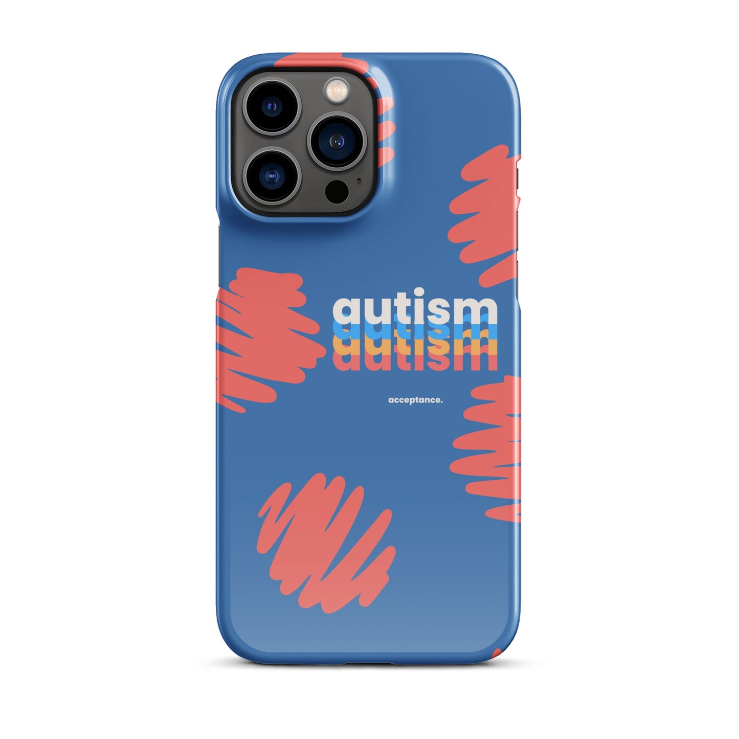 Glossy iPhone 11 Autism Phone Case by The Autism Store featuring colorful autism awareness design.