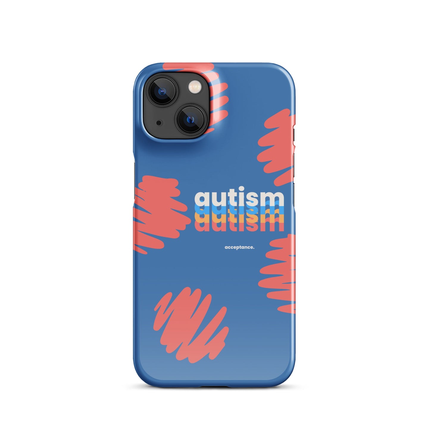 Glossy Autism Phone Case for iPhone 11 by The Autism Store, featuring colorful autism awareness design on durable protective cover.