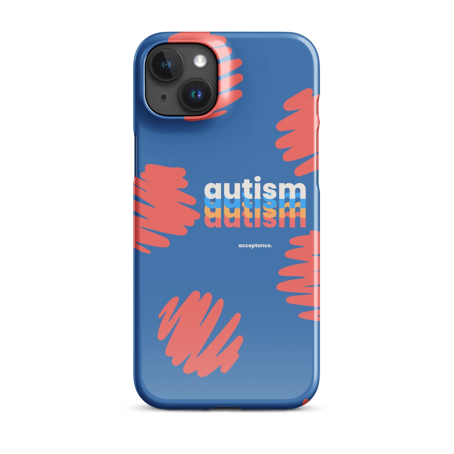Glossy autism phone case for iPhone 11 by The Autism Store, featuring colorful autism awareness design.