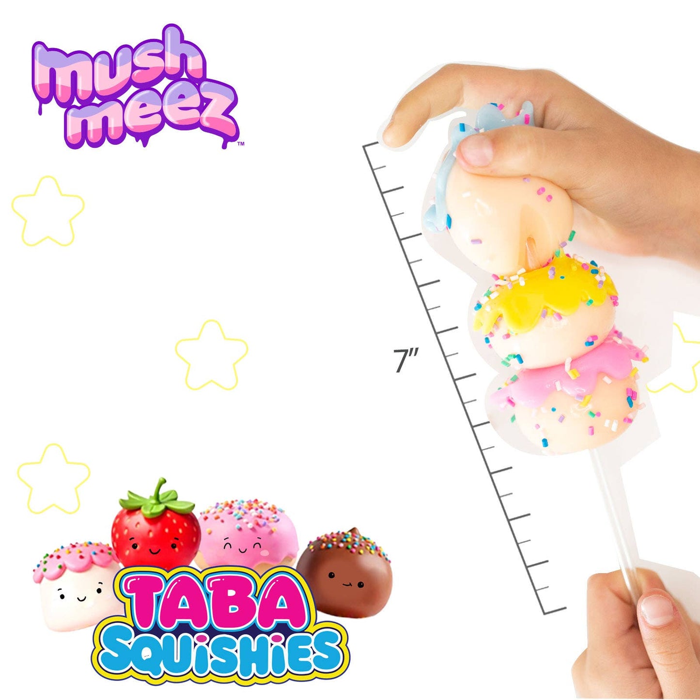 Strawberry Mushmeez Sweet Friends plush toy from The Autism Store, soft and colorful sensory comfort item.
