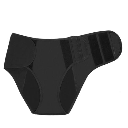 Black The Teen Period adaptive microfiber pad for heavy flows by The Period Company, designed for comfortable, secure protection.