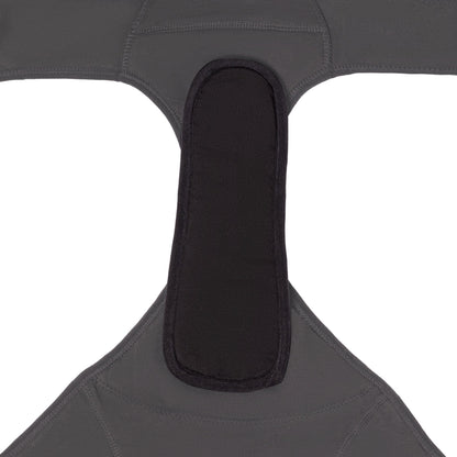 Set of five reusable pantyliners by The Period Company for medium flows, made of soft, black fabric, feminine pads and protectors.