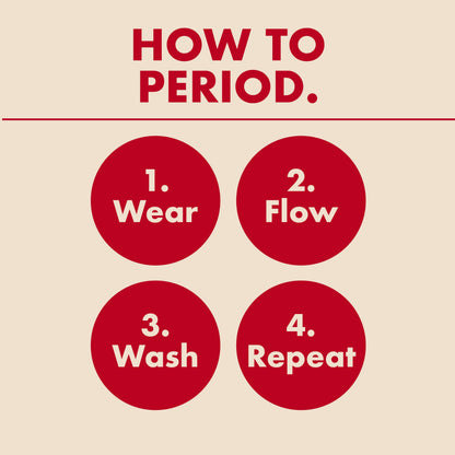 The Teen Period Bikini in SportyStretch™ by The Period Company, showing a comfortable, stylish menstrual bikini designed for heavy flows.